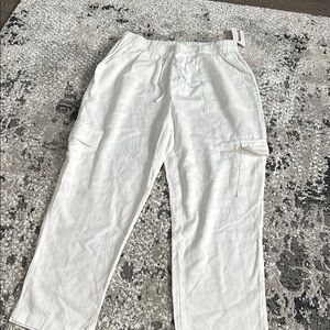 White Cargo Pants